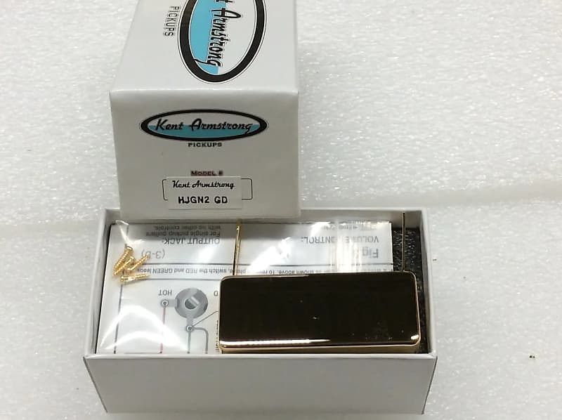 Kent Armstrong Archtop pickup for fretboard HJGN2 GD Gold Reverb