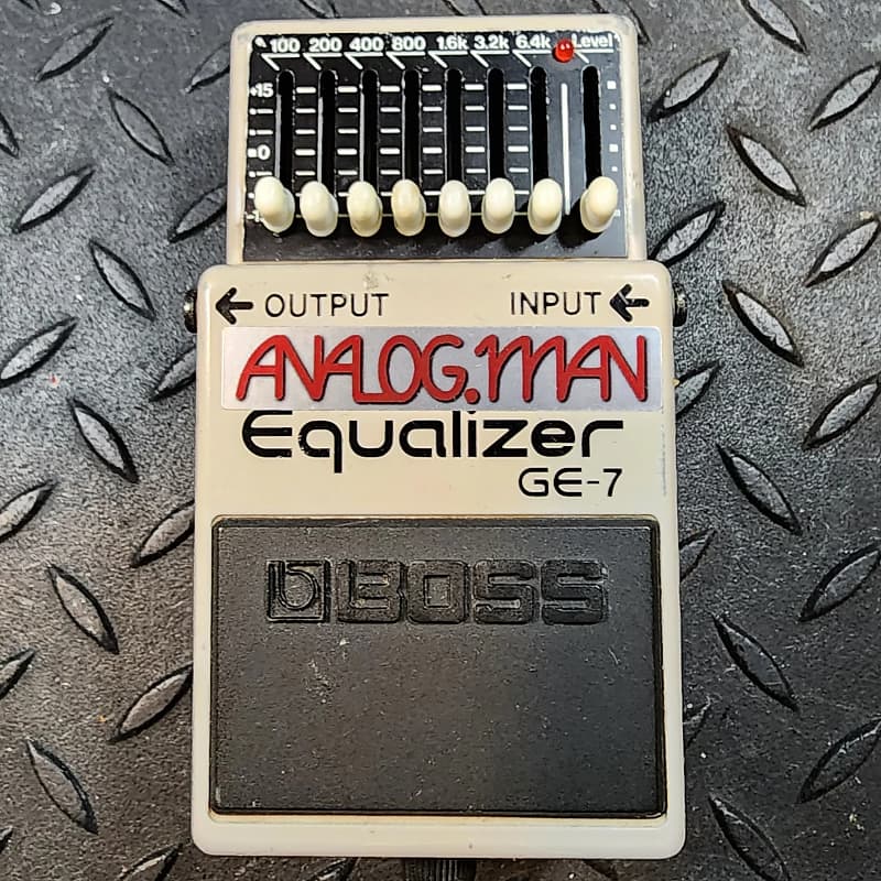 ANALOGMAN GE-7 mod アナログマン Analogman Boss GE-7 Equalizer with Mod | Reverb Canada