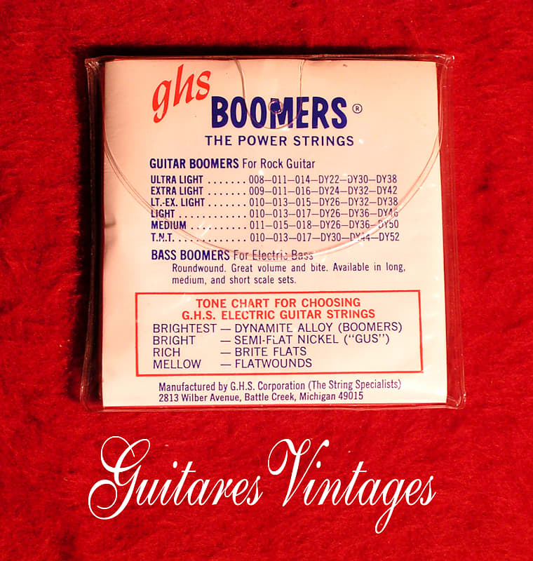 Rare jeu 6 cordes GHS Boomers They re Dynamite 10 46 new old stock