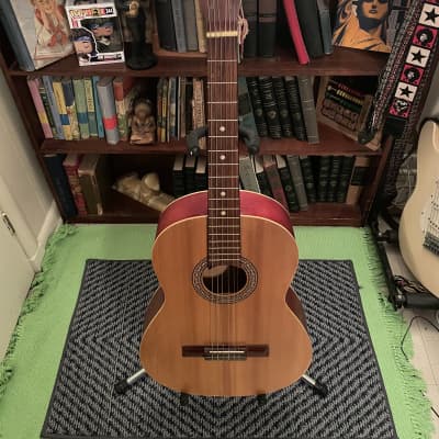 1960’s Stafford  Classical Acoustic guitar  Natural wood image 1