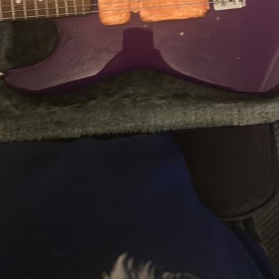 Fender Stratocaster ‘72 Vintage Reissue 1989 - Custom purple finish with metallic flake and a high-gloss clear coat image 10