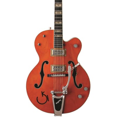 Gretsch G6120RHH Reverend Horton Heat Signature Hollow Body with Bigsby 6-String Right-Handed Electric Guitar (Orange Stain Lacquer) image 5