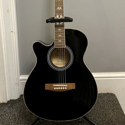 Lindo Black Fire Electro Acoustic 2023 - Black glossy with white detailing for sale