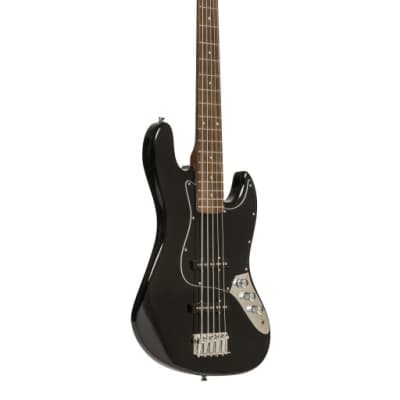 STAGG Standard "J" electric bass guitar 5 strings model Black image 1
