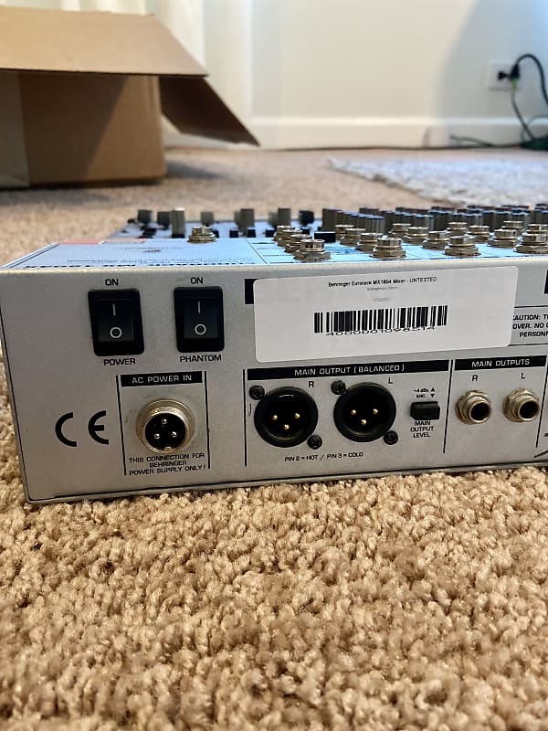 Behringer EURORACK MX1804 X ミキサー アダプター付き Behringer EURORACK MX1804 X ミキサー アダプター付き