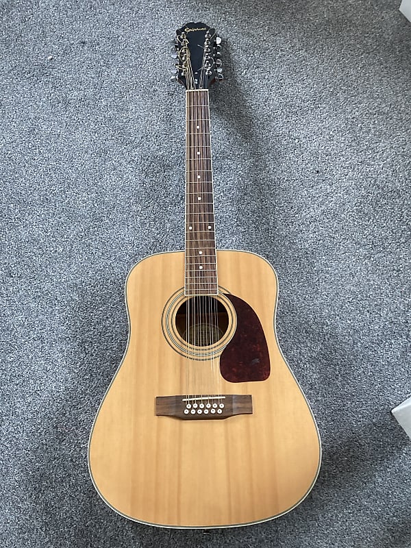 Epiphone DR-212 12-String Acoustic Guitar Natural | Reverb