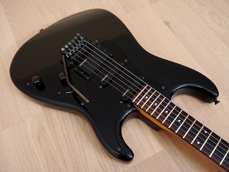 1989 Fernandes FST-50 The Function HSS Electric Guitar Black Japan