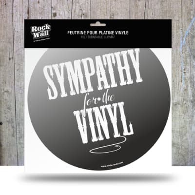 RockonWall Vinyl Record Player Felt Turntable Mat - Sympathy for the Vinyl image 1