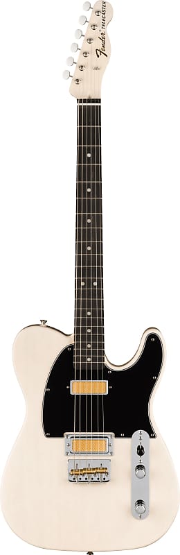Fender Gold Foil Telecaster Electric Guitar in White Blonde