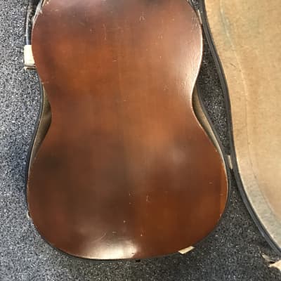 Hawaiian group vintage parlor classical guitar circa. 1920s handcrafted in very good condition with original vintage case. image 19