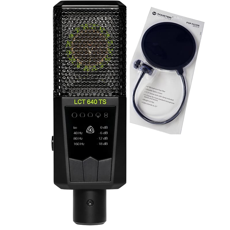 Lewitt LCT 640 TS Multi-Pattern Condenser Microphone w/ Pop
