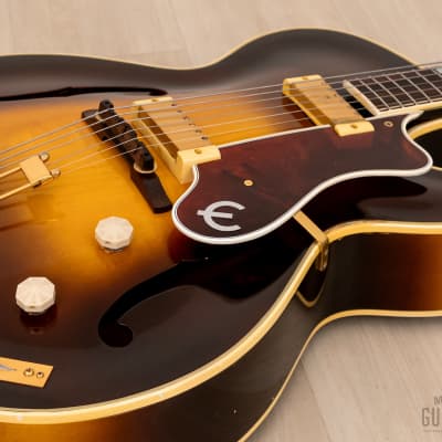 1955 Epiphone Zephyr Deluxe Regent Vintage Archtop Sunburst, Collector-Grade w/ Case image 7