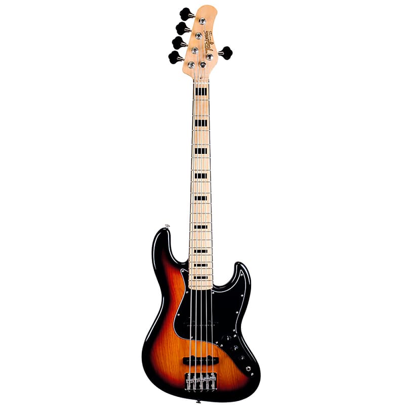 Tagima TJB 5 J-Style 5-String Bass, Maple Fretboard, Black | Reverb