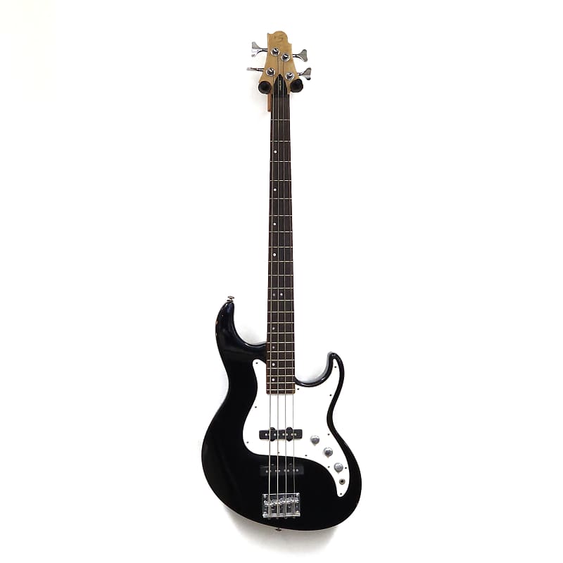 Samick Greg Fairlane Black / White Bass Guitar Reverb