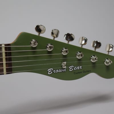 Brown Bear Guitars Telecaster Double Bound-Olive Drab Nitro image 6