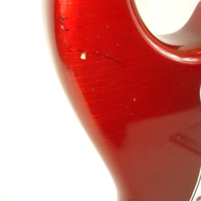 Vintage 1974 Fender Hardtail Stratocaster Electric Guitar, Maple Fingerboard, Red w/ Case image 7