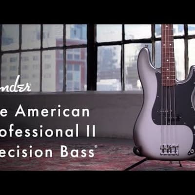 Fender American Professional II Precision Bass Left-Handed Bass Guitar (Olympic White, Rosewood Fretboard) image 9