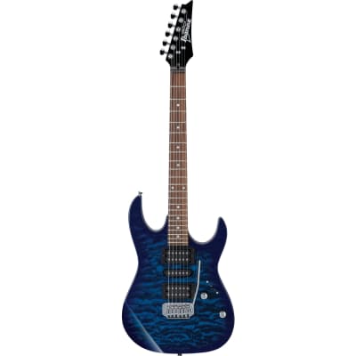 Ibanez GRX70QA-TBB Transparent Blue Burst Electric Guitar for sale