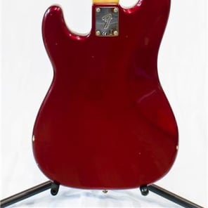 Fender  Nate Mendel Precision Bass, Distressed Candy Apple Red image 2
