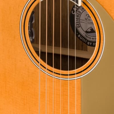 Fender Malibu Vintage Concert All Solid Acoustic Electric Guitar Natural, w/Case image 7
