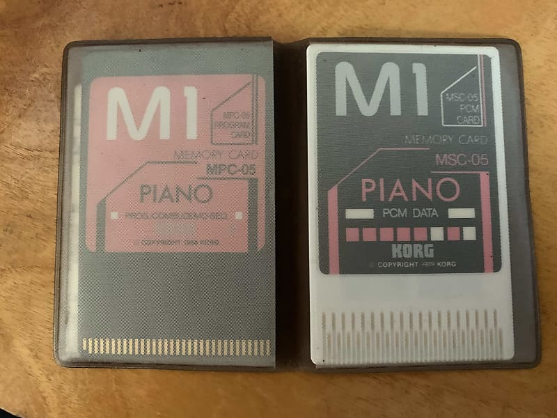 Korg Korg M1 Piano PCM Card MPC-05 MSC-05 1984 image 1