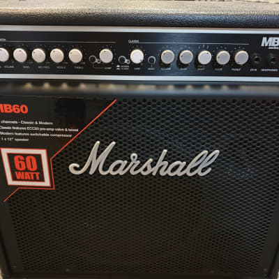 Marshall MB60 1x12 60W Hybrid Bass Combo 2010s Black | Reverb