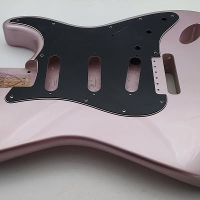 3lbs 11oz BloomDoom Nitro Lacquer Aged Relic Faded Burgundy Mist S-Style Vintage Custom Guitar Body image 5