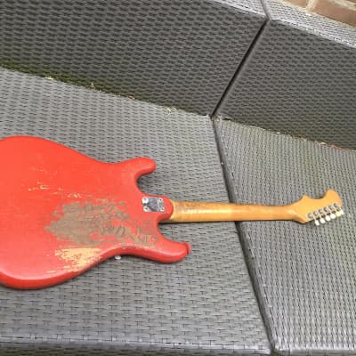 Magnatone Zephyr  / Vintage guitar 60’s / made in USA / gorgeous vintage aging  and patina image 16