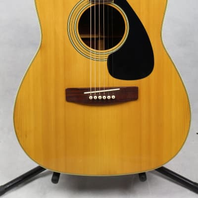 Used Yamaha FG-180-1 Black Label Jumbo Dreadnought Acoustic Guitar w/ Case image 2