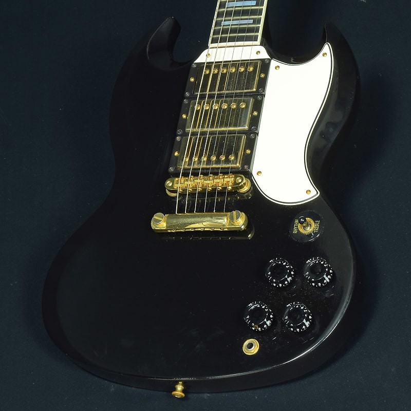 Gibson Custom Shop SG Custom 3PU Ebony (S/N:070851) (07/17)