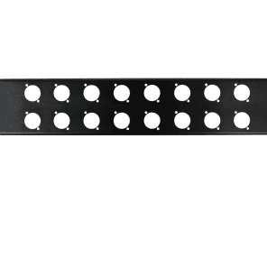 OSP HYC-39-16D 2-Space Rack Panel with 16 D Holes