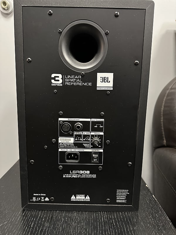 Caixa Monitor de Áudio JBL LSR 308 Studio Biamplificada 8 Bivolt