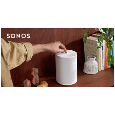 Sonos Era 100 Wireless Bluetooth Speaker, White image 6