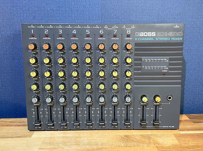 Boss BX-800 8-Channel Stereo Mixer Great Saturation Sound | Reverb