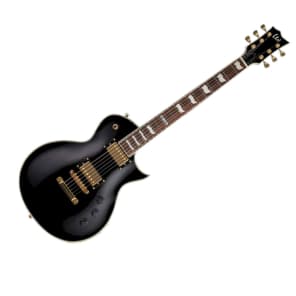 ESP LTD EC-256 Black Electric Guitar with ESP humbucker pickups image 1