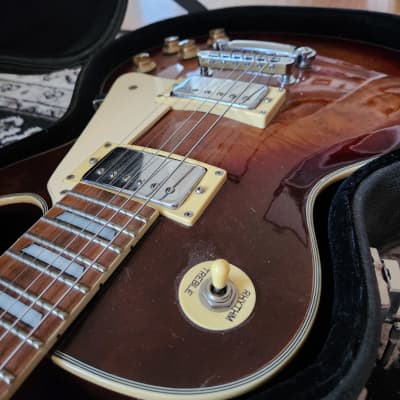 Monterey Les Paul Stage Series - hard case - bird eye burst - humbucker guitar image 3