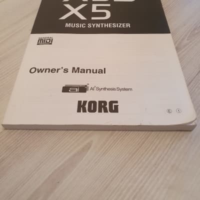 Korg X5D/X5 Manual Plus SED-01 SoundEditor Disk. English Language. Good Condition. Global Ship. image 1