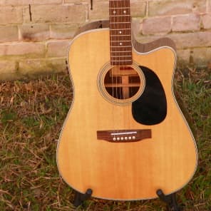Sigma SD28CE Acoustic Dreadnaught Guitar Natural Solid Spruce Top 6720 MFG Refurbished image 2