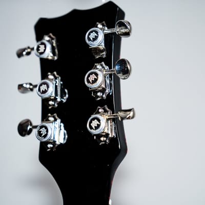 UKDC - Blast Cult Hollow Body Electric Guitar - Gloss Black image 10