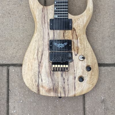 Black Diamond USA Gandalf Custom guitar Solid Korina image 8