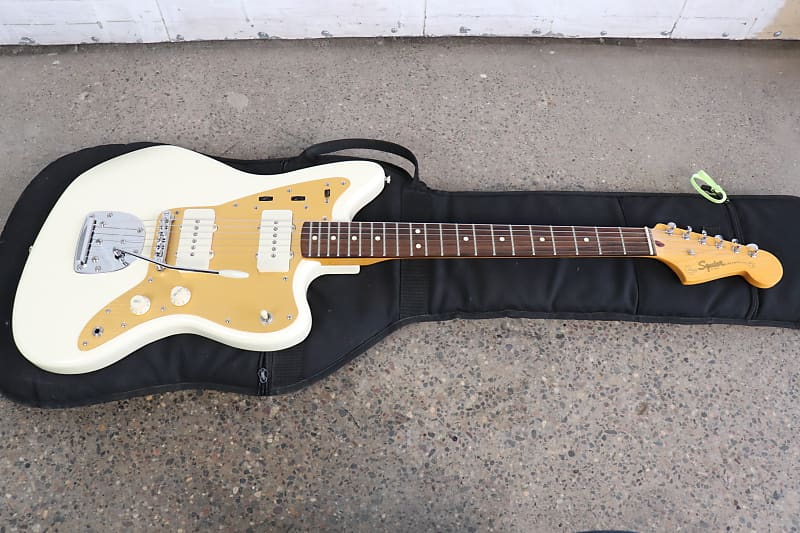 Fender Squier Jazzmaster Electric Guitar Olympic White Reverb