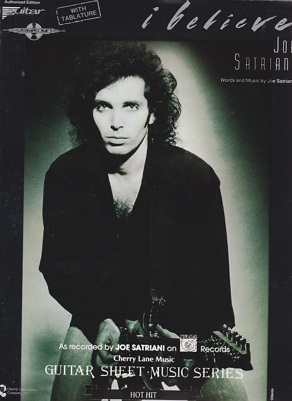 "I Believe" Sheet Music Authorized Edition Guitar Joe Satriani Pubblished by Cherry Lane image 1