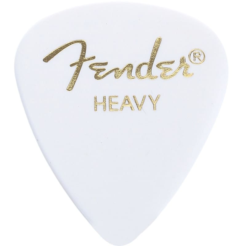 Fender 351 Classic Celluloid Guitar Picks - WHITE - HEAVY - 144-Pack (1 Gross) image 1