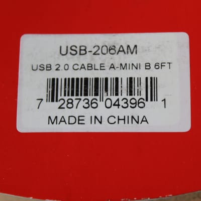 Hosa High Speed USB 6FT Cable Type A to Mini B USB-206AM (Bundle of 2 Cables) image 3