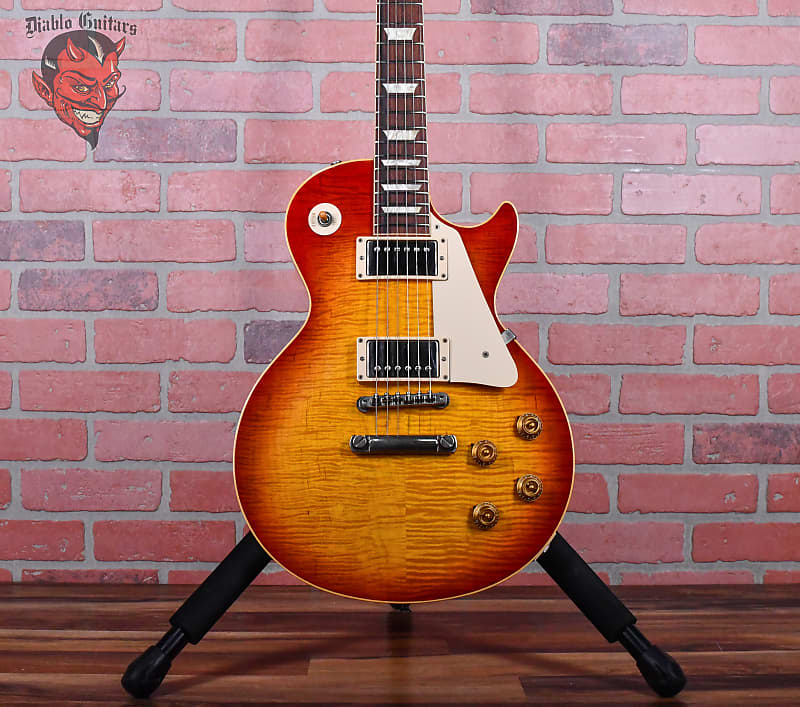 Gibson Custom Historic R9 Les Paul Standard 1959 Reissue Figured Maple Top Washed Cherry VOS 2004 w/OHSC image 1