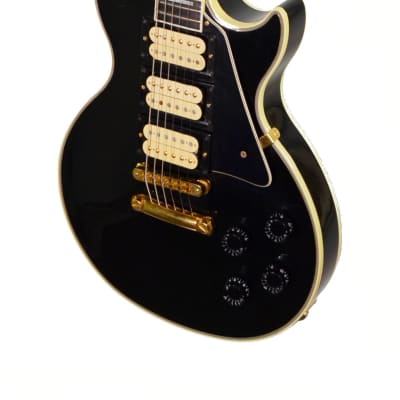 Gibson Les Paul Custom 3 Pickup Black Beauty w/ OHSC – Used 1987 - Black image 7