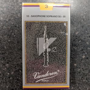 Vandoren SR603 V12 Series Soprano Saxophone Reeds - Strength 3 (Box of 10)