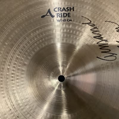 Armand Zildjian 18" A Crash/Ride Cymbal Signed Autograph image 2