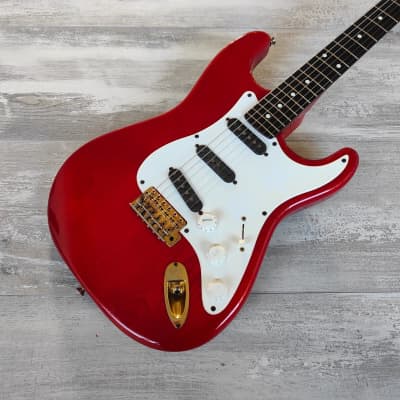 1980's Bill Lawrence (by Morris Japan) BC2R-70G Stratocaster (Red) for sale
