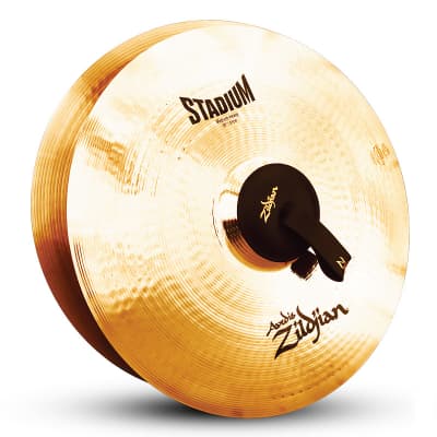 Zildjian A0497 20" Stadium Series Medium Heavy Pair Orchestral Cymbals with Medium Profile image 1